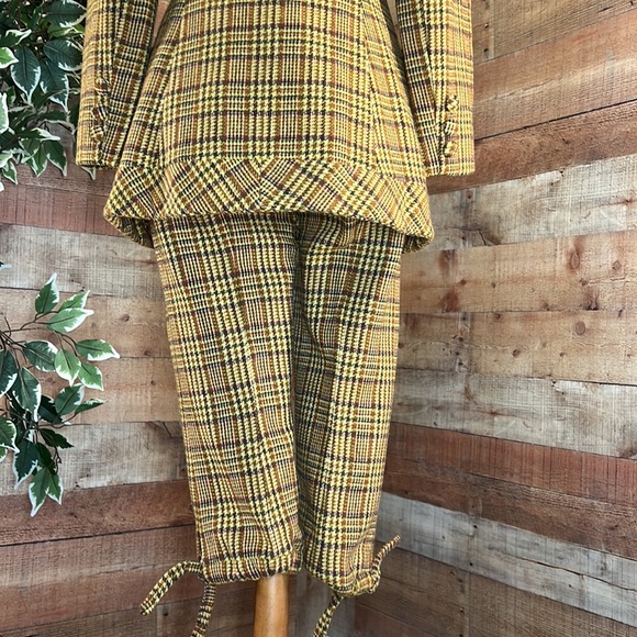 Vintage Plaid Tartan Knickers Riding Suit Blazer Set - Picture 7 of 15